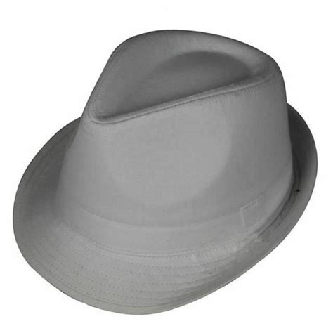 Mens Light Grey Trilby Gangster Hat 5 Sizes Sent Boxed Ebay