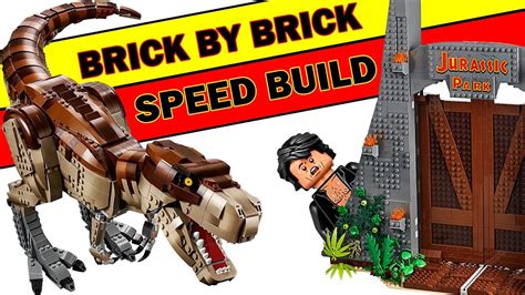 Lego T Rex Rampage Speed Build Jurassic Park Set 75936 Youtube