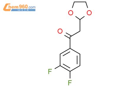 1263365 98 5 1 3 4 Difluoro phenyl 2 1 3 dioxolan 2 yl ethanone化学式