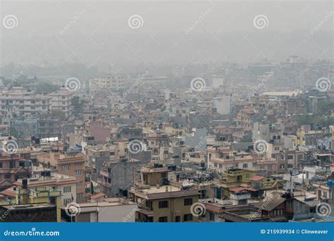 City Covered In Smog Stock Photo Image Of Pollution 215939934