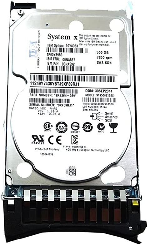 Western Digital Blue WD5000AZLX 500GB 7200 RPM 32MB Cache SATA 6.0Gbs 3 ...