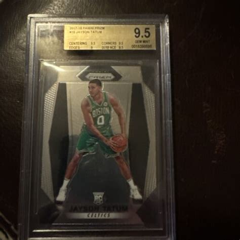 2017 18 Panini Prizm Jayson Tatum 16 Silver Prizms RC BGS 9 5 10 Sur