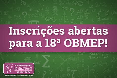 Abertas inscrições para Olimpíada de Matemática Obmep 2023 Notícias