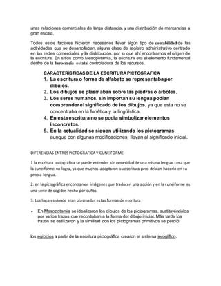 Escritura Pictografica Y Cuneiforme Pdf