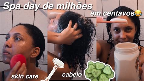 Spa Day Em Casa Skin Care Testando Produtos Novos De Cabelo Unhas