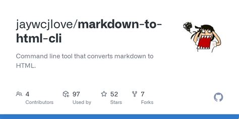 GitHub Jaywcjlove Markdown To Html Cli Command Line Tool That