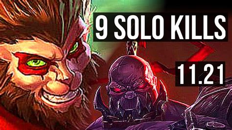 Wukong Vs Sion Top Defeat Solo Kills Games Godlike Tr