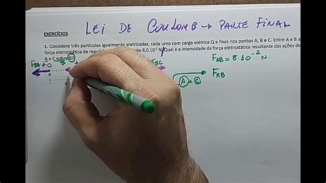 Lei de Coulomb Parte final exercícios YouTube