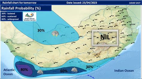 Sa Weather Service On Twitter Rainfall Chart Forecast For Tomorrow