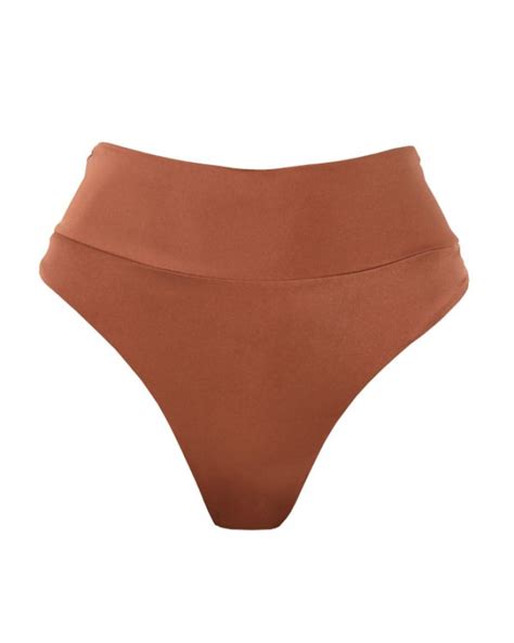 Ψηλόμεσο μαγιό slip Rock Club Brazil Bronze Mix and Match lingerie shop gr