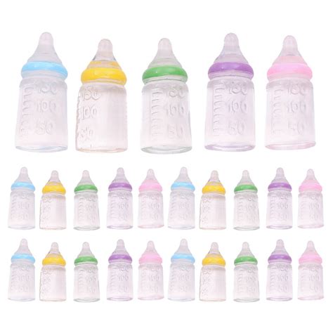 Baby boy gift basket 30pcs Miniature Baby Bottle Ornaments Baby Shower ...