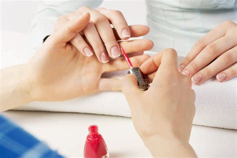 In Nail Salon Stock Image Image Of Body Salon Elegance 53093421