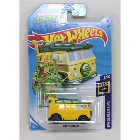 Hot Wheels Tartarugas Ninja Party Wagon HW Screen Time Shopee Brasil