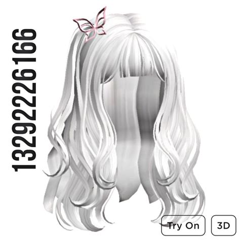 Roblox Codes Roblox Roblox Grey Hair Roblox Blue Hair Wavy Hair