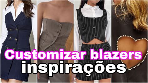 Muitas inspiraçoes para customizar blazers e calças sociais Como