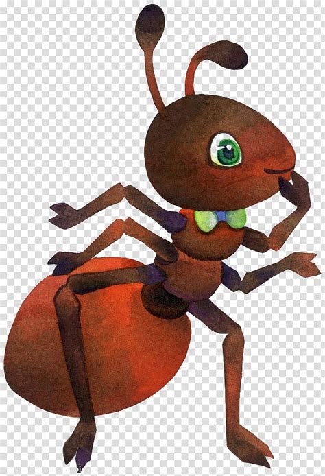 Ant Cartoon Animation Children Draw Ants Transparent Background Png