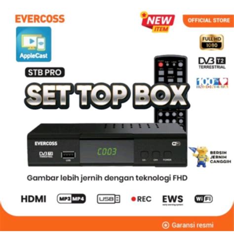 Jual Evercoss Stb Set Top Box Pro Tv Digital Receiver Full Non Adapter