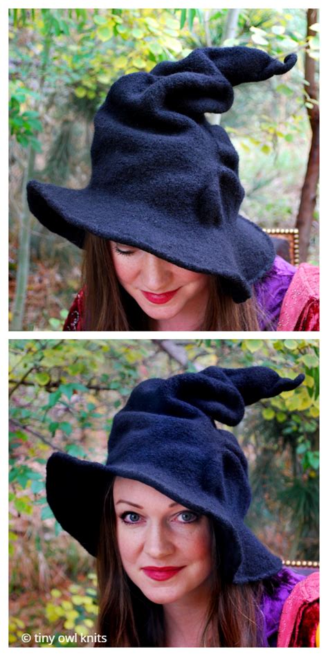 Halloween Witch Hat Free Knitting Patterns & Paid - Knitting Pattern