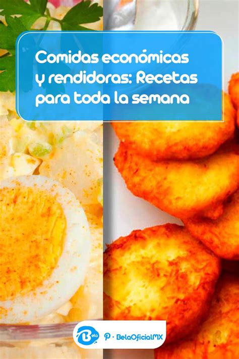 Comidas Econ Micas Y Rendidoras Recetas Para Toda La Semana