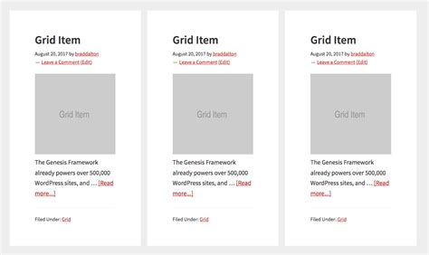 Css Grid Columns In Genesis