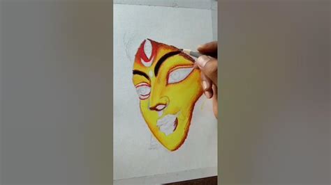 Navratri Special Maa Durga Painting 😍🙏🏻 Shorts Creatingforindia Youtube