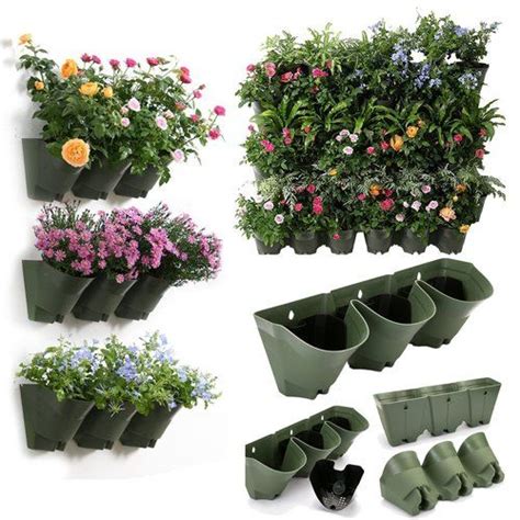 Freeport Park Milton 4 Piece Plastic Self Watering Wall Planter Set Uk Wall