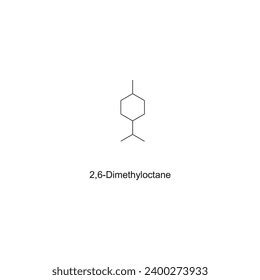 26dimethyloctane Skeletal Structure Diagrammonoterpene Ketone Compound ...