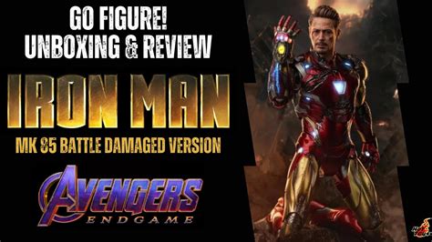 HOT TOYS IRON MAN AVENGERS ENDGAME MK 85 BATTLE DAMAGED VERSION 1 6 SCALE FIGURE UNBOXING