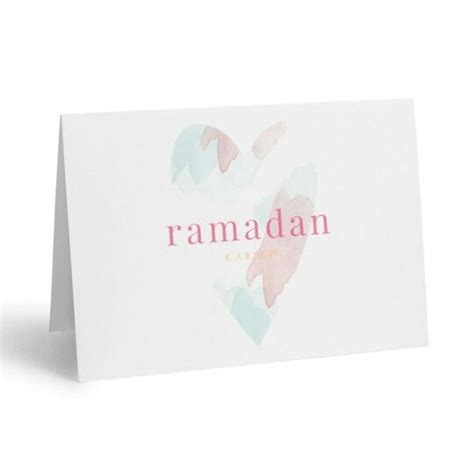 Pastel Celebration Ramadan Greeting Card Peace Blessings