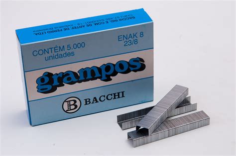 Aquinpel Grampo 23 8 c 5000 Galvanizado Bacchi ESCRITÓRIO