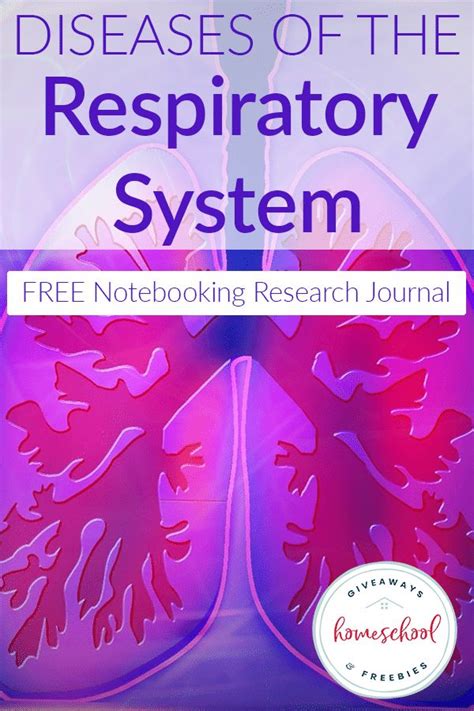 Free Respiratory System Diseases Notebooking Research Journal Free