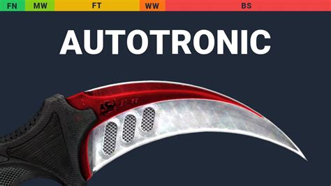 Karambit Autotronic Skin Float And Wear Preview Youtube