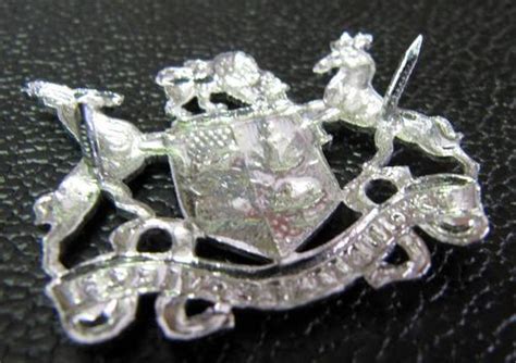 South African Army Sadf Ex Unitate Vires Cap Badge Chromed Alloy Two Pins Was Sold For