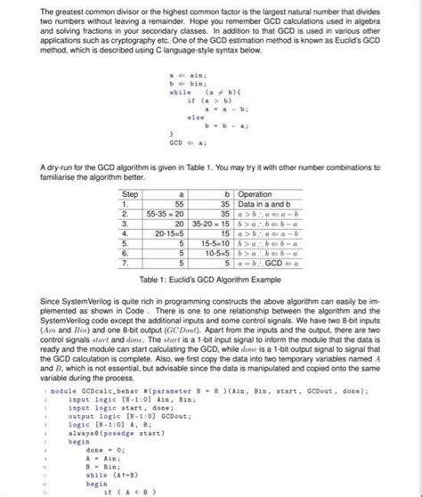 Solved The Greatest Common Divisor Or The Highes Solutioninn