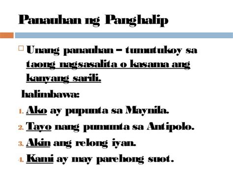 halimbawa ng pangungusap gamit ang mga panghalip na panao