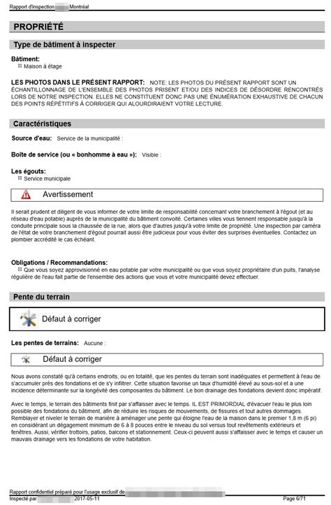 Formulaire D Inspection En Batiment