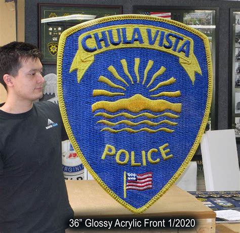 Chula Vista Police Department Projects from Badge Frame