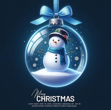 Premium Psd Merry Christmas Background Psd