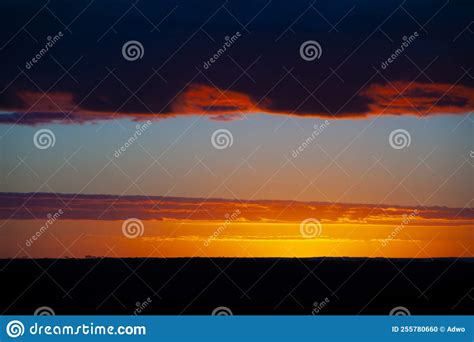 Sunset in the Outback stock photo. Image of scenic, blue - 255780660