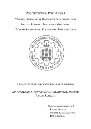 Sprawozdanie metrologia Politechnika Poznańska Laboratorium