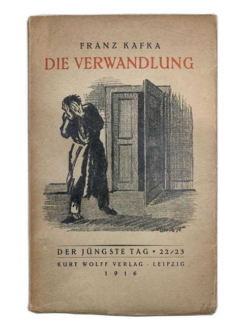 Die Verwandlung Von Kafka Franz Near Fine Original Wraps 1916 First