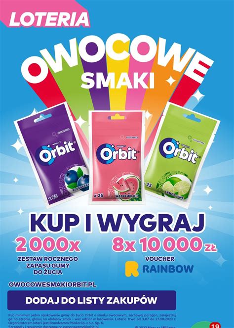 Loteria Owocowe Smaki Orbit E Konkursy Info