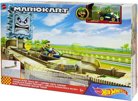 Set Di Piste Hot Wheels Mario Kart Twomp Temple