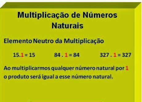 Elemento Neutro Da Multiplicação