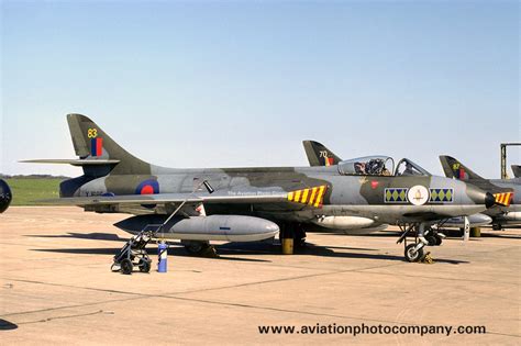 The Aviation Photo Company Hunter Hawker Raf 58 Squadron Hawker Hunter Fga9 Xj68683 1976