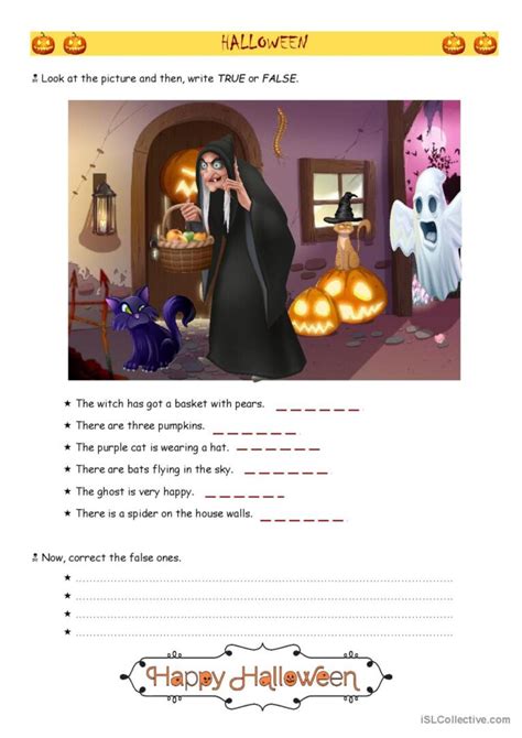 Halloween Sheet English Esl Worksheets Pdf And Doc