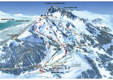 Réallon Plan Des Pistes De Ski Réallon