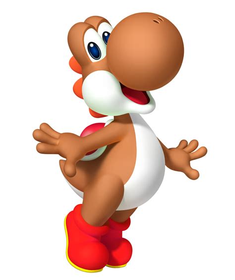 Brown Yoshi 3D by redyoshiU on DeviantArt