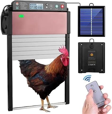 Amazon Automatic Chicken Coop Door Solar Powered Auto Chicken