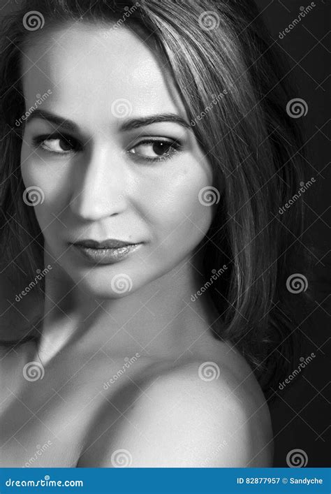 Portrait Of Beautiful Sensuality Pensive Woman Stock Image Image Of